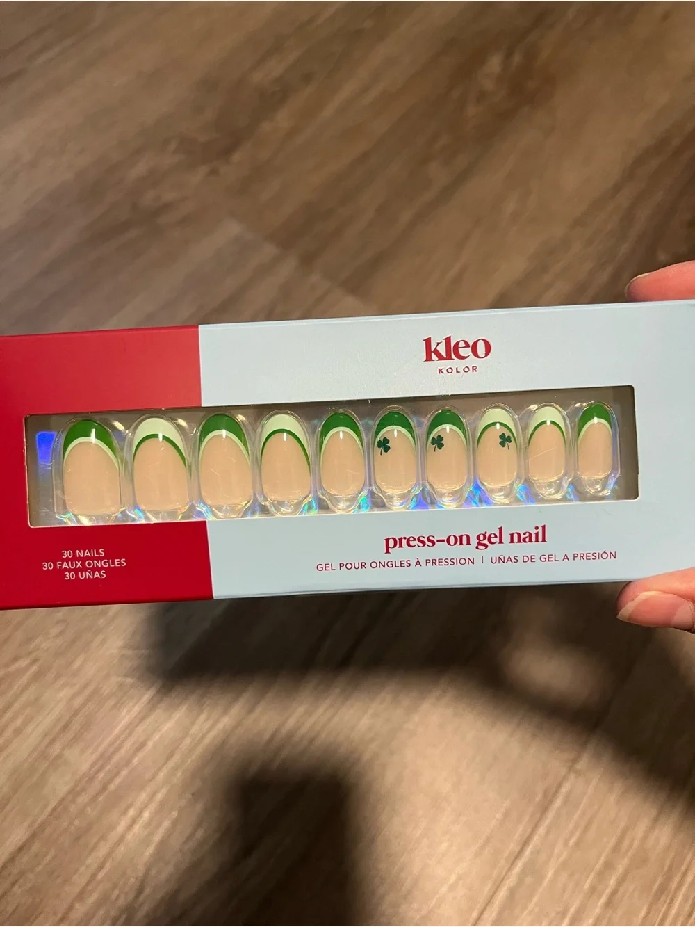 Kleo Kolor 5 Press on Gel Nails and 1 Pedicure Set Lot of 6
